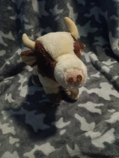 Russ Berrie Co CLOVER Beige Brown 11” COW Udders Plush Stuffed Animal 1977 VTG