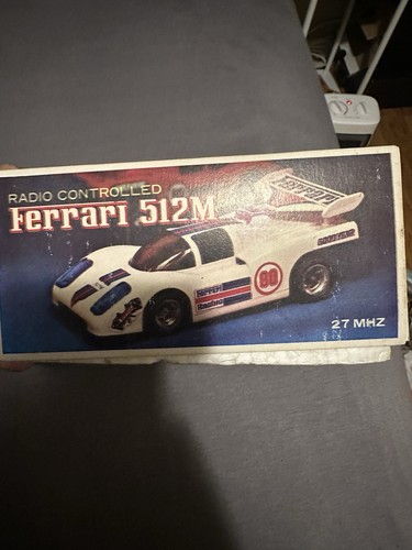 VINTAGE 1979 27MHZ RADIO CONTROLLED FERRARI 512M DUNLAP RCC-502 RARE untested - Picture 4 of 6