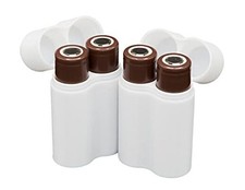 Slimline 18650 Battery Case, soft durable material - Pack of Holds 2 Batteries