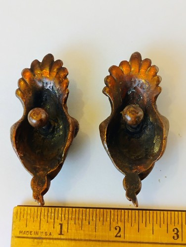 A Pair of Vintage Ornate Metal Art Nouveau Style Woman Head Wall Plaques/ Decor - Picture 3 of 3