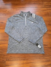 Adidas Golf French Terry 1/4 Zip Pullover Men's Size XL Heather Gray NWT