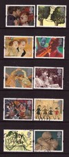 Great Britain GB 1995 Greeting set used stamps