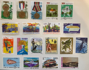 1970s Latin America Packet Lot of 19 Stamps Country Collection used