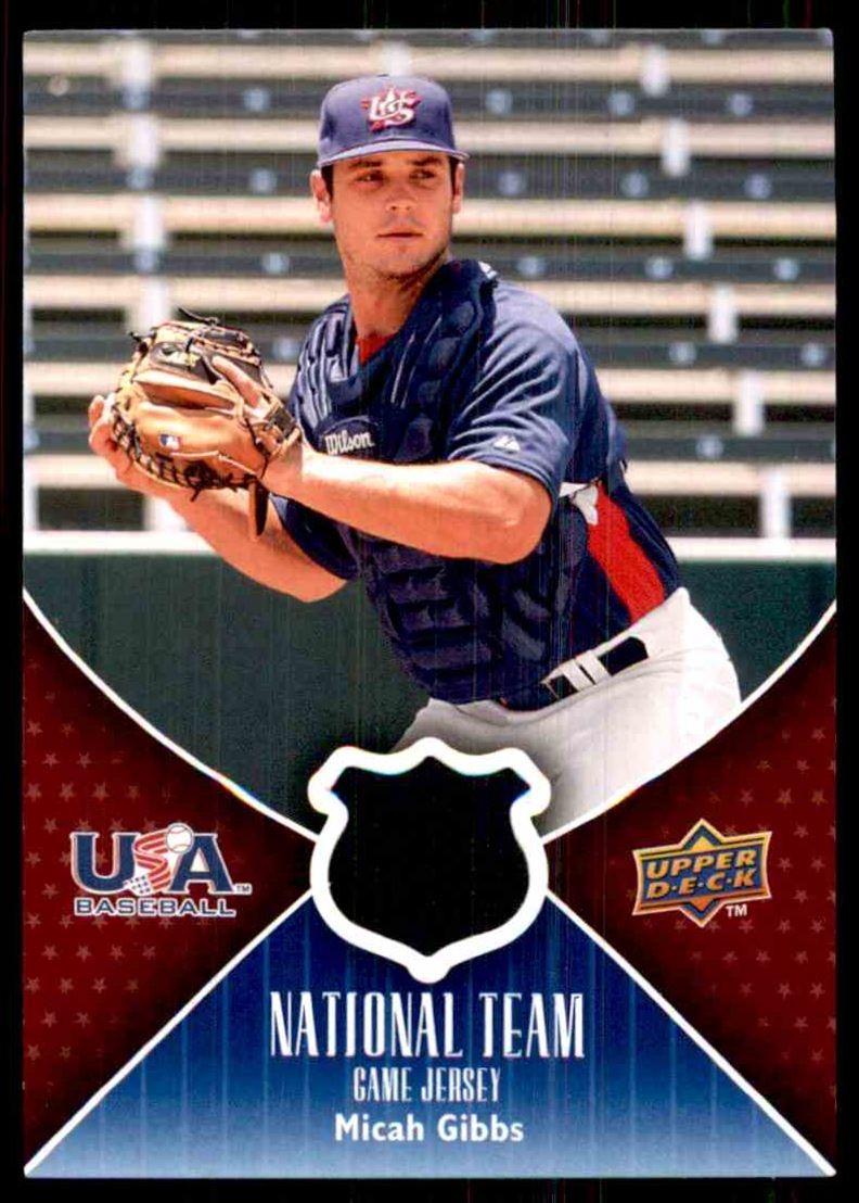 2009 Upper Deck USA National Team Jerseys Micah GIbbs Jersey #MG