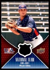 2009 Upper Deck USA National Team Jerseys Micah GIbbs Jersey #MG