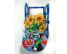 David Gerstein- Mixed Media Cutout Aluminum "Hello Vincent"