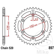 20431-compatible with KTM SXC 620 LC4 1CIL. - CROWN FRAMES between plate