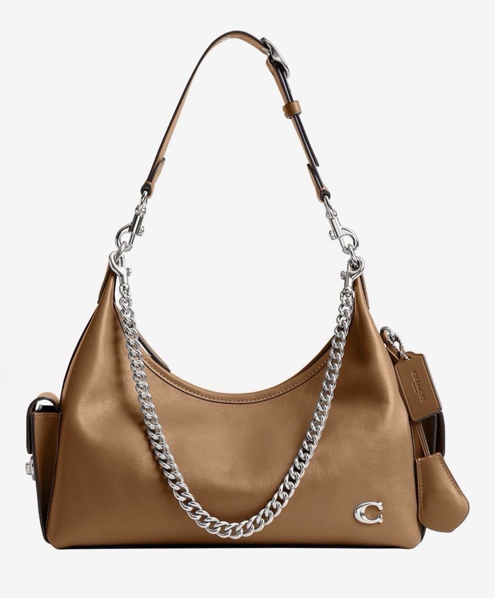COACH CAM20 Pocket Juliet Bag 30 Shoulder Bag Honey Brown Outlet