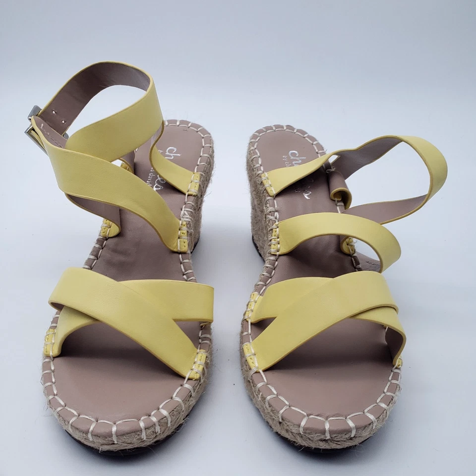 Sandalia de cuña alpargata amarilla Charles by Charles David Norway para mujer 7,5 nueva sin caja Foto 3 de 4