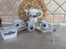 Set caffettiera 6 tazze cappuc 6 caffè 6 caffè vetro lattiera zuccheriera