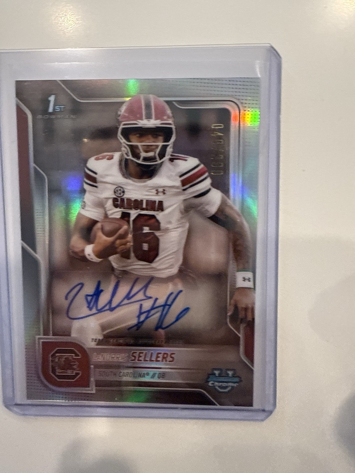 LANORRIS SELLERS 2025 Bowman University Chrome 1st Bowman Refractor AUTO #/299