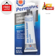 Permatex 80050 Clear Rtv Silicone Adhesive Sealant 3 Oz Permatex 80050 Clear Rtv Silicone Adhesive Sealant 3 Oz