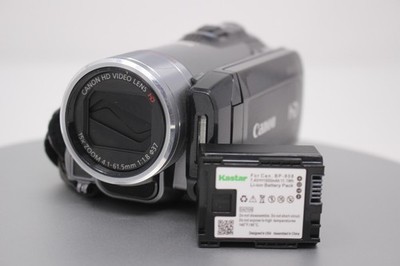 Canon VIXIA HF200 HD Flash Memory Camcorder With Kastar Battery - Tested & Works