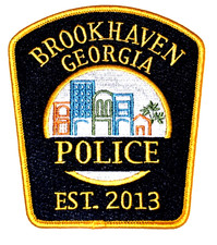 BROOKHAVEN GEORGIA GA Police Patch SKYLINE CITY SCAPE 4D