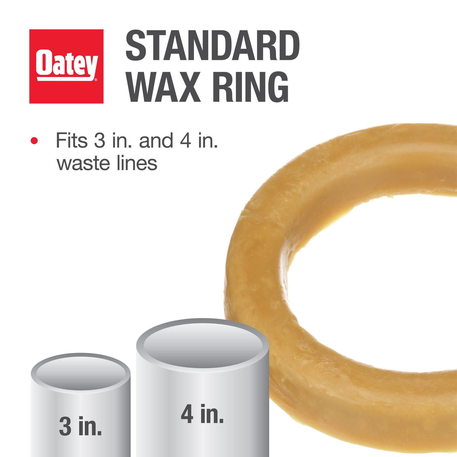 Toilite Ring Oatey Johni-Ring 3-in Brown Wax Toilet Wax Ring | eBay