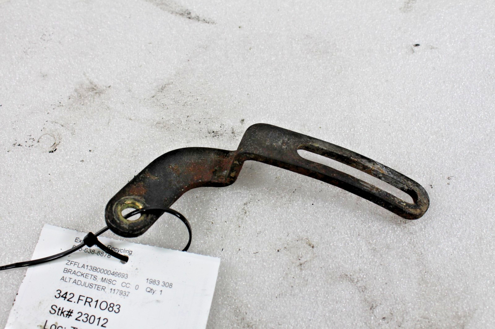 Ferrari 308, Alternator Adjuster Bracket, Used, P/N 117937