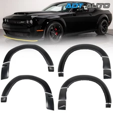 Wide Body Fender Flares Kit For Dodge Challenger 2015-2023 For V6 3.6L SXT GT
