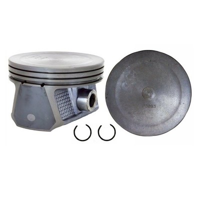 EngineTech Piston Set Pack of 6 Standard Size Standard Size  with Wrist Pins Dir
