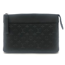 LOUIS VUITTON 82545 Pochette-Voyage Souple Bag Clutch Bag Black