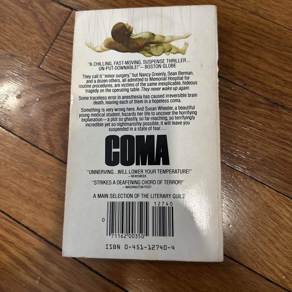 Coma by Robin Cook 1977 Signet Paperback Foto 2 de 3