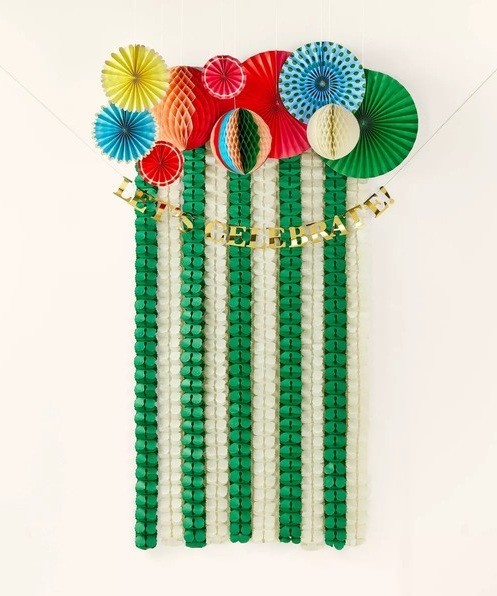 Kate Spade Multicolor Honeycomb - Streamer - Customizable Banner Party Decor Kit