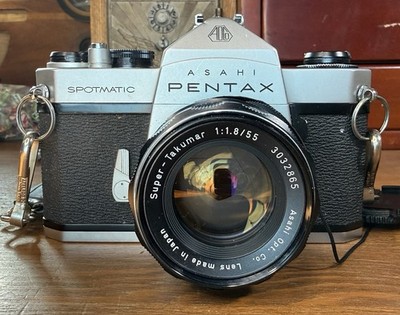 ［美品］ペンタックス PENTAX SPOTMATIC SP 55mm 1.8 Vintage Asahi Pentax Spotmatic SP 35mm Film Camera & 55mm f1.8 フィルムカメラ