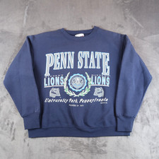 Vintage 90s Penn State University Nittany Lions Crewneck Sweatshirt Large L USA