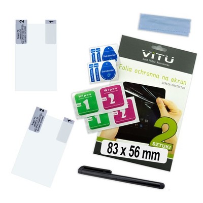 2 Stück Schutzfolie 83x56 mm 8,3x5,6 cm 3,9'' VITU für Smartwatch