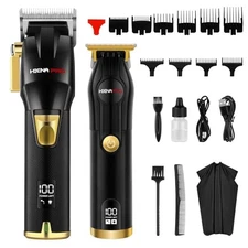  Hair Clippers for Men, T Liners Trimmer Set, Professional Cordless 