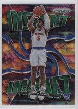 2021-22 Panini Prizm Instant Impact Green Wave Quentin Grimes #21 Rookie RC 17fl