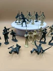 Marx 54 MM Alamo Mexican Shako Infantry Set  22 pieces VINTAGE Plastic Soldiers