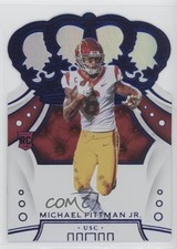 2020 Chronicles Draft Picks Crown Royale Mirror Blue Michael Pittman Jr #49 05ti