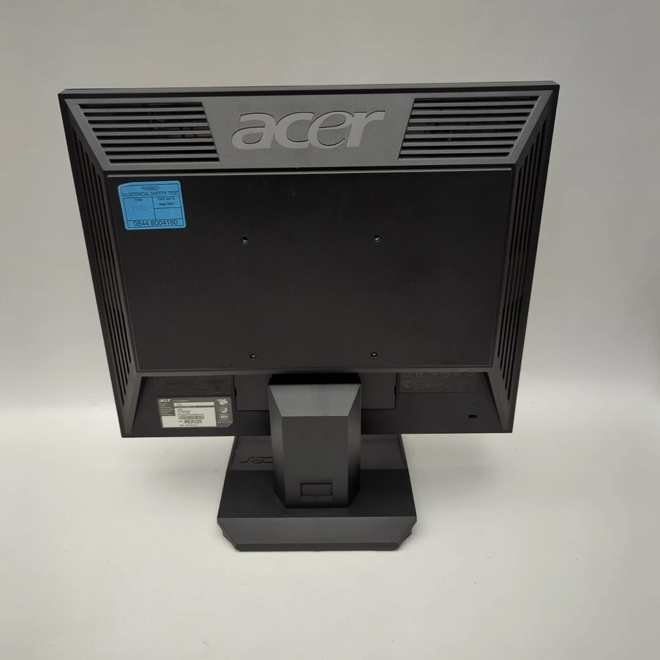 Acer V173 B 17inch VGA 1280 x 1024 Monitor With Stand & Cables - Image 3 of 4