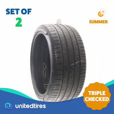 Set of (2) Used 325/30ZR23 Pirelli P Zero PZ4 L 109Y - 7/32