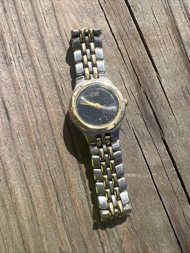CITIZEN CQ 5930-K04964 CK Two Tone Quartz Analog Ladies Watch NEEDS Battery