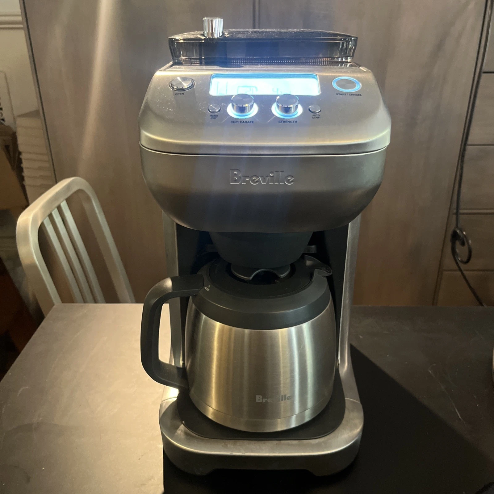 Breville Grind Control Coffee Maker 12 Cups Whole Bean Stainless BDC650BSS
