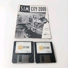 Vintage Game SimCity 2000   2 Floppy Disks With Original Manuel Mac