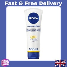 Image of NIVEA 3in1 Q10 Anti Age Care Hand Cream (100ml) Moisturising Hand Cream Reduces