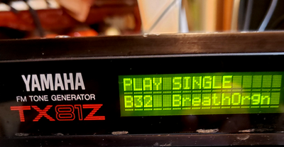 【美品・通電確認済み】YAMAHA TX81Z Yamaha TX81Z FM 1U Rack Mount Synthesizer Good condition