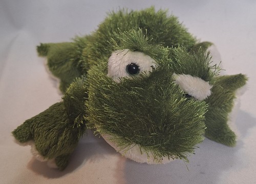 Ganz Webkinz Frog Green Beige White Plush Toy Stuffed Animal Collectible Gift