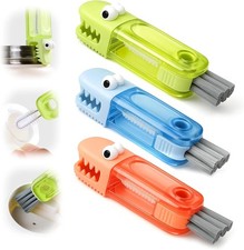 3 in 1 Cup Lid Gap Cleaning Brush Set,Silicone Cup Lid Gap Cleaner,