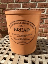 Vintage Henry Watson Original Suffolk Bread Crock - Terracotta