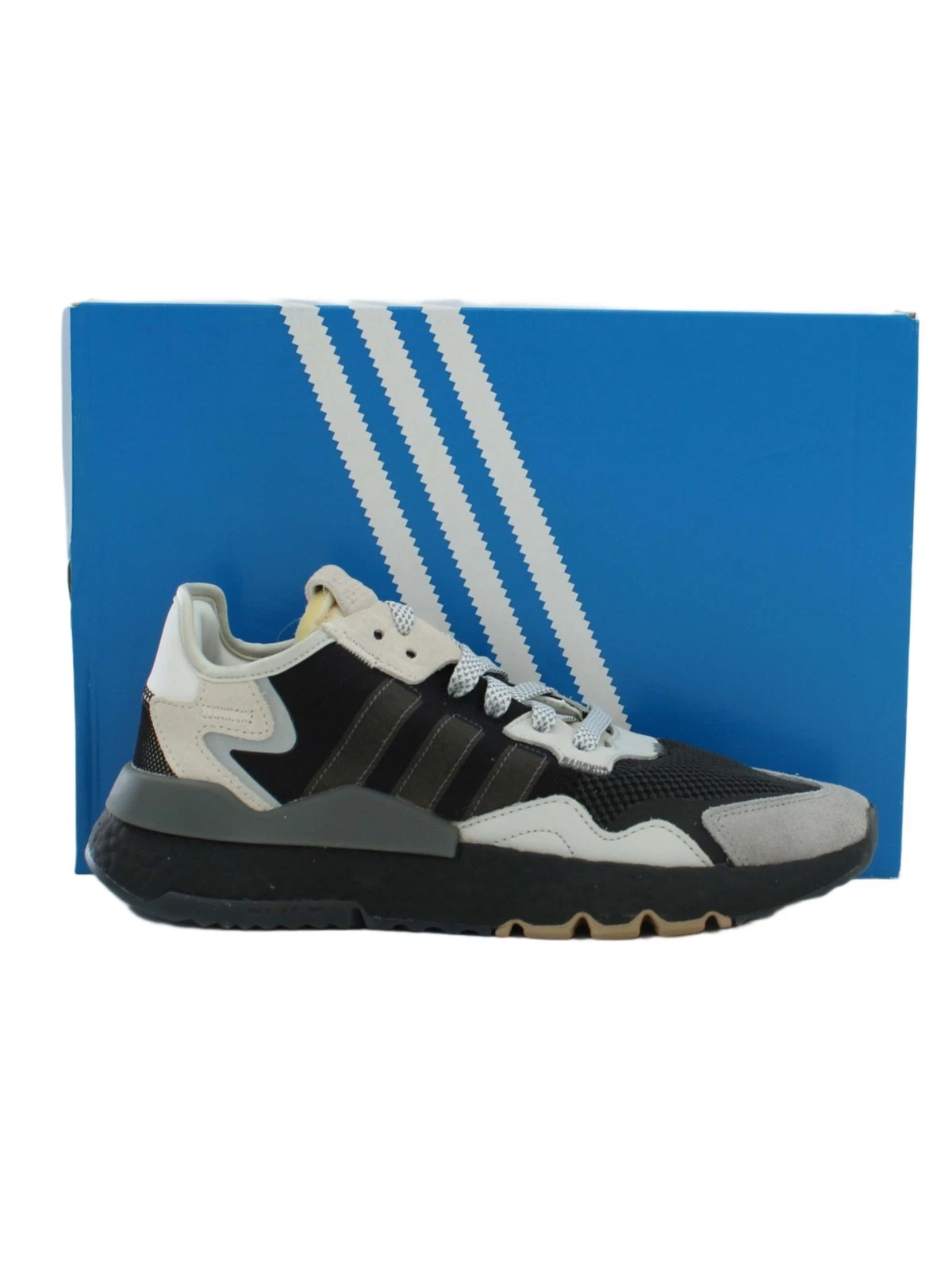 Adidas Scarpe da Ginnastica Uomo UK 6.5 Pelle Nera con Altre Sneakers Nuove con Etichette