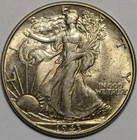 1943 walking liberty half dollar 50c - free shipping