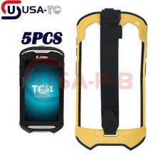 5PCS Yellow Black Protective Cover Bumper Rugged Boot for Zebra TC51 TC52 TC57