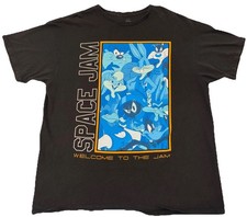 Space Jam A New Legacy T-Shirt XL Black Blue Tune Squad Looney Tunes Bugs Bunny