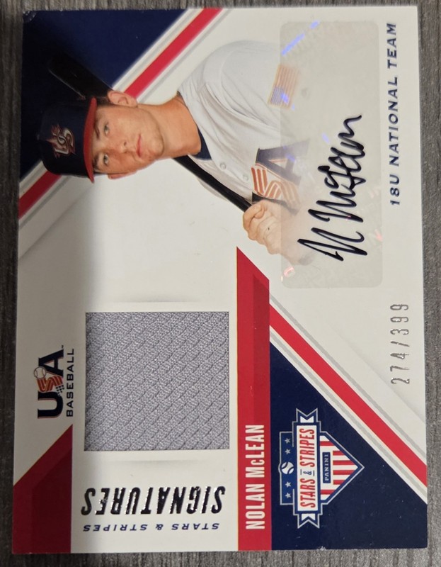 2020 Panini USA Baseball Stars & Stripes - Stars & Stripes Signatures Nolan...