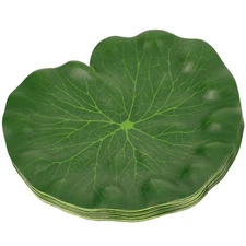 10 Pcs Floating Water Decorative Lotus Leaf 18 cm for Aquarium Fish Pond Green