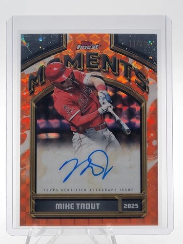 2026 Topps Finest Mike Trout Orange Geometric (RAW)