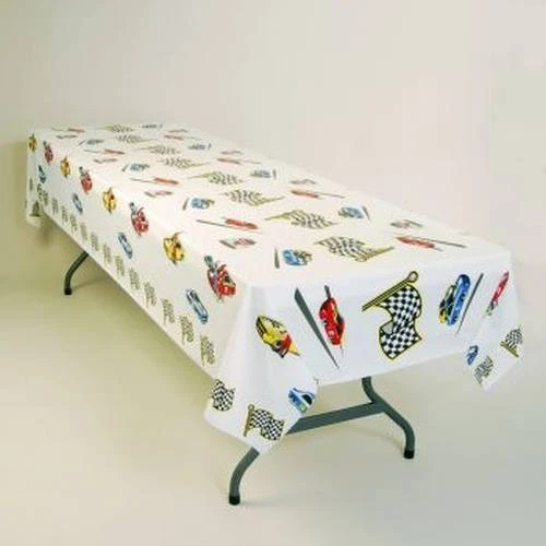 TABLE MATE Race Day Auto Racing Plastic Tablecloth Car Racing Party Decoration